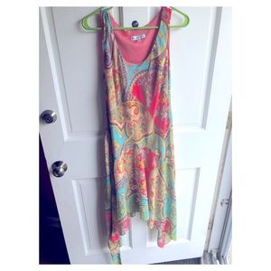 Paisley material dress